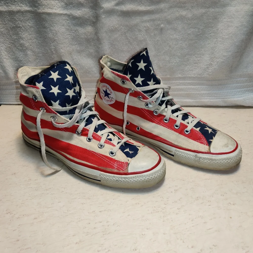 Converse | Shoes | Converse Made In Usa American Flag All Stars